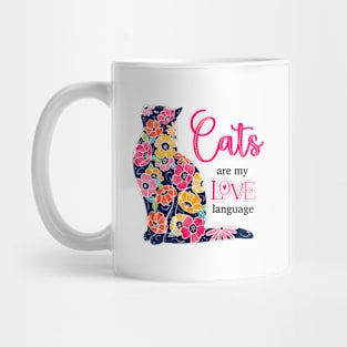 Cats are my Love Language Mug